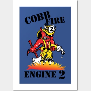 Cobb County Fire Engine 2 Devil Posters and Art